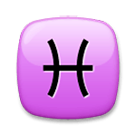 Emoji ♓ Segno Zodiacale Dei Pesci su LG G3.