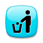 Emoji 🚮 Simbolo Per La Raccolta Dei Rifiuti su LG G3.