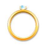 Emoji 💍 Anello su LG G3.