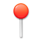 Emoji 📍 Puntina Arrotondata su LG G3.