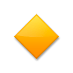 🔸 Emoji Rombo Naranja Pequeño en LG G3.