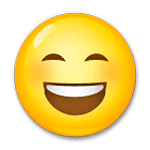 😄 Emoji Cara Sonriendo Con Ojos Sonrientes en LG G3.