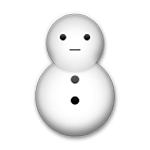 Emoji ⛄ Pupazzo Di Neve Senza Neve su LG G3.