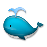 Emoji 🐳 Balena Che Spruzza Acqua su LG G3.