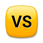 🆚 Emoji Großbuchstaben VS in orangefarbenem Quadrat LG G3.
