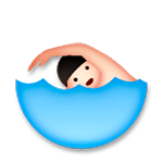 Emoji 🏊 Persona Che Nuota su LG G3.