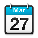 Emoji 📆 Calendario A Strappo su LG G3.