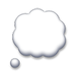 Emoji 💭 Nuvoletta su LG G3.