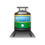 🚊 Emoji Tranvía en LG G3.