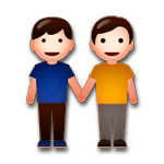 Emoji 👬 Due Uomini Che Si Tengono Per Mano su LG G3.