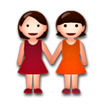 👭 Emoji Mujeres De La Mano en LG G3.