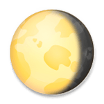 Emoji 🌖 Gibbosa Calante su LG G3.