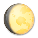 Émoji 🌔 Lune Gibbeuse Croissante sur LG G3.