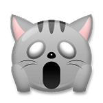 Emoji 🙀 Gatto Esterrefatto su LG G3.