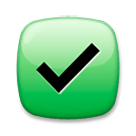 ✅ Emoji Botón De Marca De Verificación en LG G3.