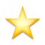 ⭐ Emoji Estrella Blanca Mediana en LG G3.