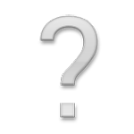 Emoji ❔ Punto Interrogativo Bianco su LG G3.