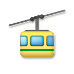 Émoji 🚡 Tramway Aérien sur LG G4.