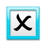 🗵 Emoji Campo de votación: marca X en LG G4.