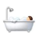 Emoji 🛀 Persona Che Fa Il Bagno su LG G4.