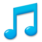 Emoji 🎜 Note musicali ascendenti su LG G4.