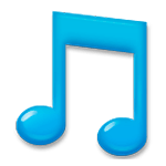 🎝 Emoji Notas musicais descendentes na LG G4.