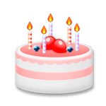 🎂 Emoji Bolo De Aniversário na LG G4.