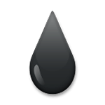 Émoji 🌢 Goutte noire sur LG G4.