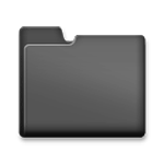 Émoji 🖿 Dossier noir sur LG G4.