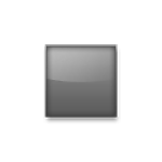 ◾ Emoji mittelkleines schwarzes Quadrat LG G4.