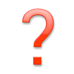 Emoji ❓ Punto Interrogativo Rosso su LG G4.