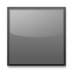 Emoji 🔲 Tasto Quadrato Bianco Con Bordo Nero su LG G4.