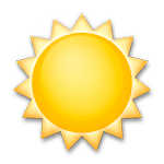 Emoji ☀️ Sole su LG G4.