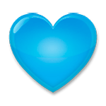 Émoji 💙 Cœur Bleu sur LG G4.