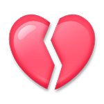 💔 Emoji Coração Partido na LG G4.