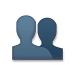 👥 Emoji Silhouette mehrerer Büsten LG G4.