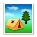 Émoji 🏕️ Camping sur LG G4.