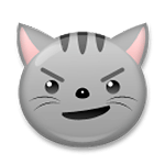 Emoji 😼 Gatto Con Sorriso Sarcastico su LG G4.