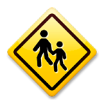 Emoji 🚸 Attraversamento Bambini su LG G4.