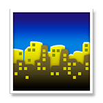 Emoji 🏙️ Paesaggio Urbano su LG G4.