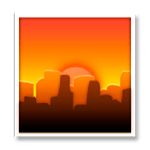 🌆 Emoji Ciudad Al Atardecer en LG G4.