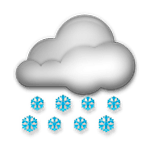 🌨️ Emoji Nube Con Nieve en LG G4.