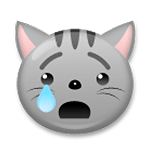 😿 Emoji Gato Llorando en LG G4.