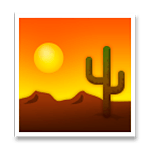 Emoji 🏜️ Deserto su LG G4.