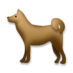 🐕 Emoji Perro en LG G4.