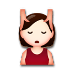 💆 Emoji Pessoa Recebendo Massagem Facial na LG G4.