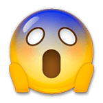 Emoji 😱 Faccina Terrorizzata su LG G4.