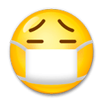😷 Emoji Cara Con Mascarilla Médica en LG G4.