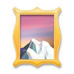 Emoji 🖼️ Quadro Incorniciato su LG G4.