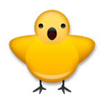 Emoji 🐥 Pulcino Visto Di Fronte su LG G4.